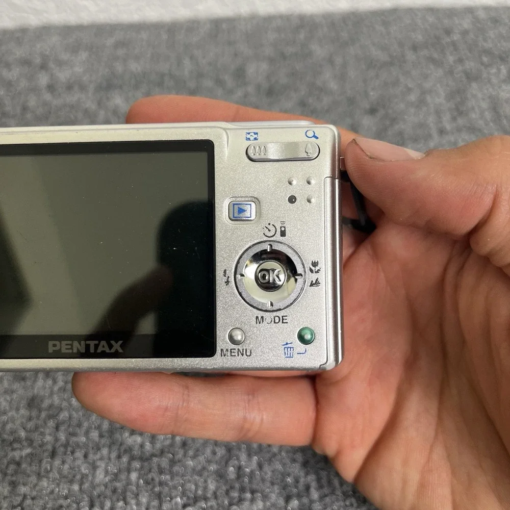 Pentax Optio S6 6MP Digital Camera Silver Untested As-Is